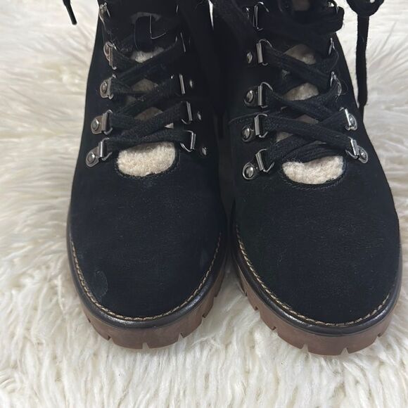 Blondo Waterproof Women's Black Suede Boots with Shearling Lining - Picture 7 of 11
